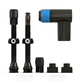 【店内全品P10倍!要エントリー9/11まで】Clikvalve CLIK チューブレスバルブ＆ポンプヘッドキット 50mm [CKB]