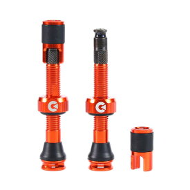 【店内全品P10倍!要エントリー9/11まで】Clikvalve チューブレスバルブセット オレンジ [CKB]