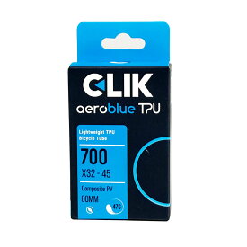 【店内全品P10倍!要エントリー9/11まで】【即納】Clikvalve CLIK AEROBLUE TPU TUBE COMPOSITE PV 700×32-45 60MM [CKB]