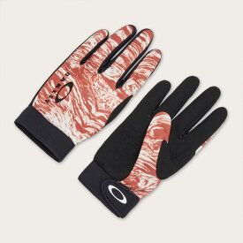 【SALE】オークリー SEEKER MTB GLOVE デュアリティスワール ホワイト/ブラウン タッチパネル対応