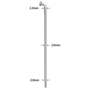 サピム STRONG 290mm シルバー (100本) スポーク 【自転車】【ロードレーサーパーツ】【リム・スポーク・ニップル】【サピム】