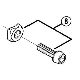 【M便】[8]取付ボルト(M5×15)＆取付座金