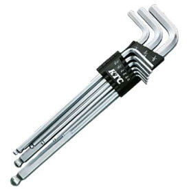 【M便】KTC HG ボールポイントL形ロング゛ 六角棒レンチセット（9本組）[インチ]