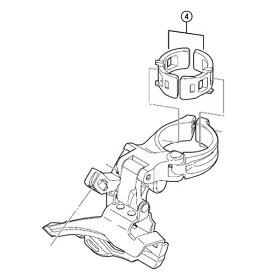 【M便】[4]SM-AD17M バンドアダプター（M/φ31.8mm）2個