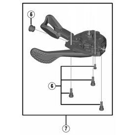 [7]シフティングレバーユニット（左用）