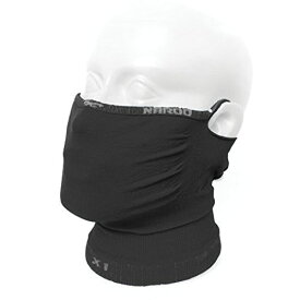 【M便】ナルー X1 ブラック スポーツ用フェイスマスク 日焼け予防 UVカット