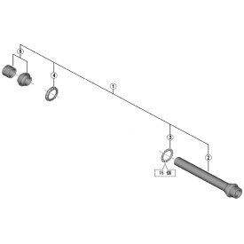 [1]ハブ軸組立品 （玉間142mm）