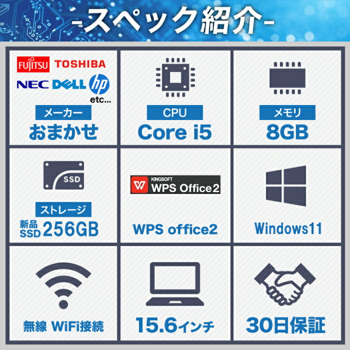 楽天市場】【最新OSが使える】 中古 ノートPC 送料無料 中古パソコン 