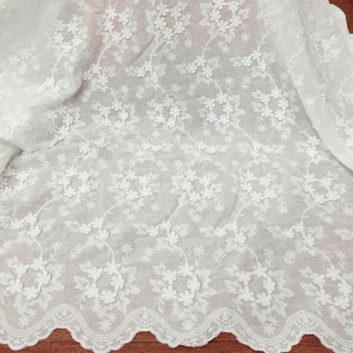 楽天市場 綿レース生地 マスク用生地 綿100 A035 カット 立体花柄 刺繍 コットンレース ワークレース 130cm 45cm 生地 刺繍レース レース生地 刺繍レース生地 綿レース マスク生地 手作りマスク 手芸用品 ハンドメイド 手作り マスク マスク用 おしゃれ かわいい