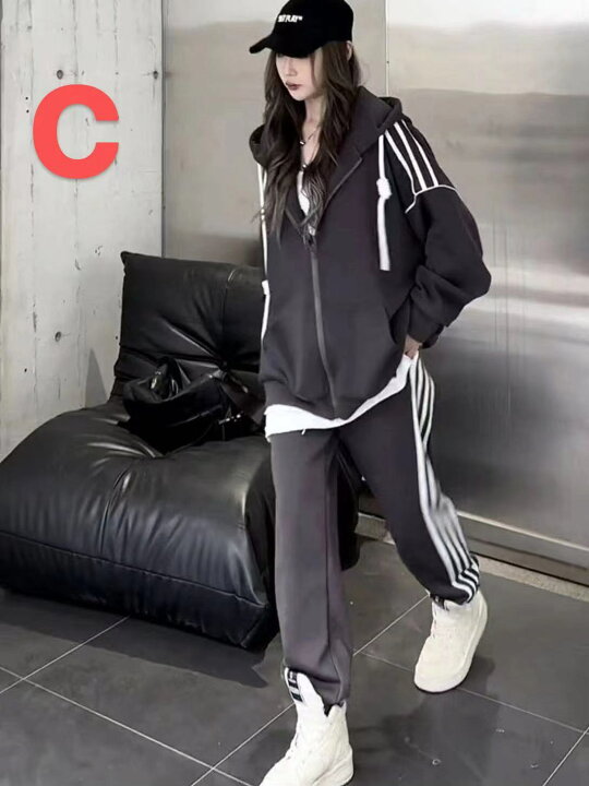 楽天市場】レディース セットアップ 上下セット スウェット フード付き  