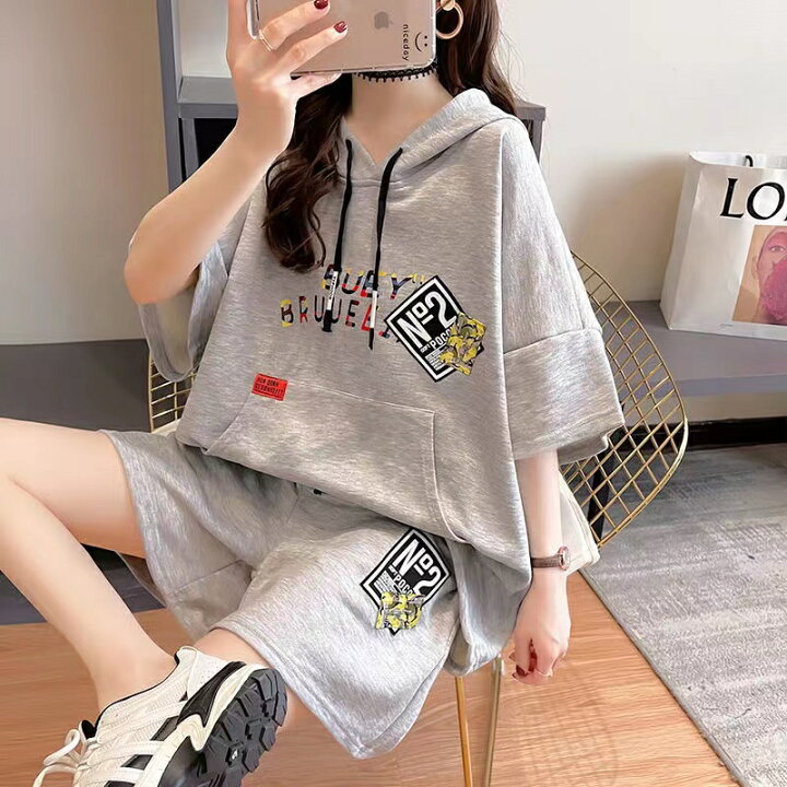 楽天市場】Tシャツ+ショートパンツ 2点セット セットアップ 上下セット 