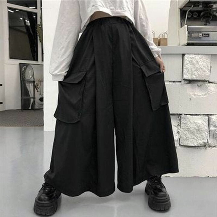 楽天市場 ワイドパンツ レディース メンズ 黒 ブラック ハイウエスト ボトムス ズボン ダボパン パンツ 春夏 ポケット ゆったり ワイド ハイウェスト メンズライク カジュアル ファッション おしゃれ かっこいい M 2xl Lapb037 Worldfine楽天市場shop