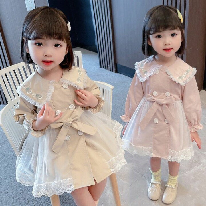 楽天市場】キッズ 子供服 ロングコート トップス アウター ワンピース 