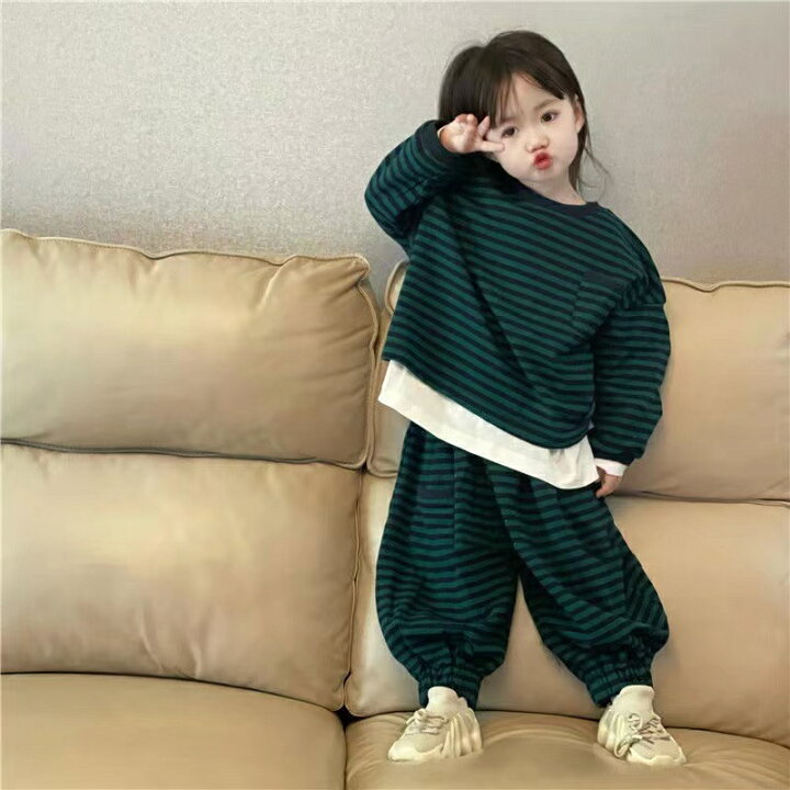 楽天市場】子供服 キッズ 上下セット セットアップ トップス+パンツ 2  