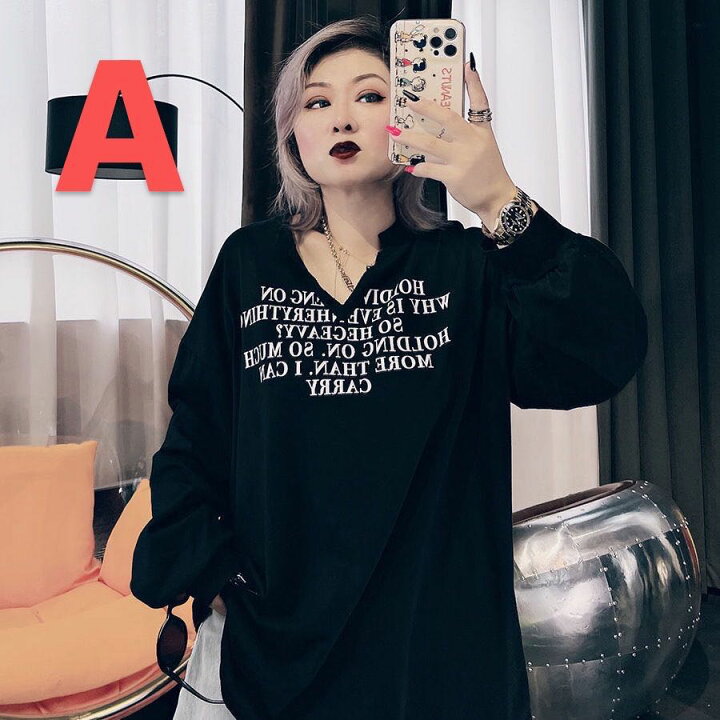 楽天市場】レディース Tシャツ トレーナー 薄手 春秋 首元ダメージ加工  