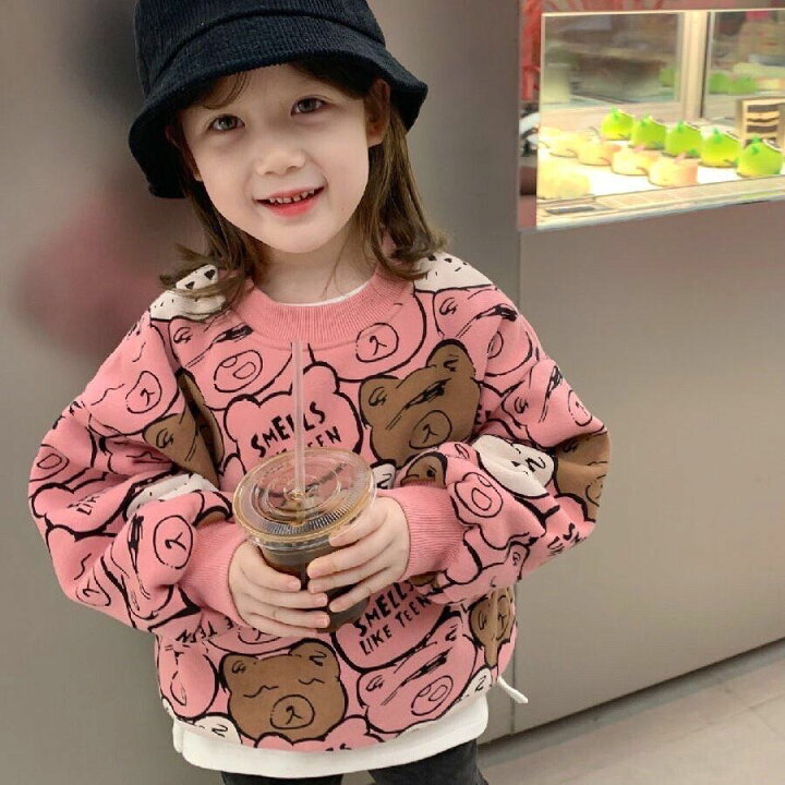 楽天市場】トレーナー キッズ 裏起毛トレーナー トップス 子供服 総柄 