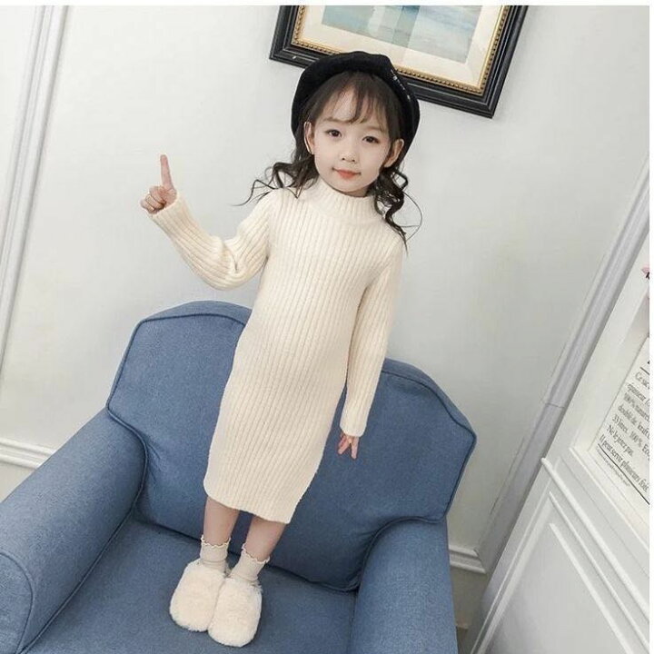 楽天市場】キッズ 子供服 ニット ワンピース ニットワンピ 女の子 秋冬 