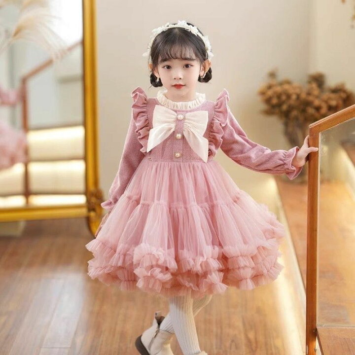 楽天市場】キッズ ワンピース ピンクワンピース 女の子ワンピース 