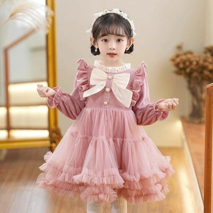 楽天市場】キッズ ワンピース ピンクワンピース 女の子ワンピース 