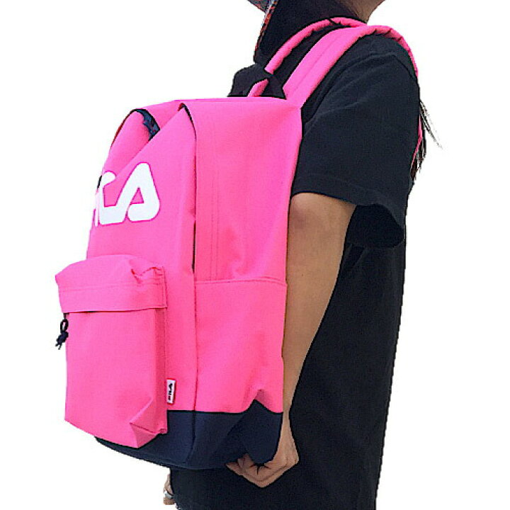 楽天市場 Fila フィラ 大容量 ディパック Fm06 リュック サック メンズ レディース 鞄 通勤通学 カジュアル 男女兼用 旅行 アウトドア バックパック デカリュック おしゃれ ネイビー ブラック ピンク ホワイト ターコイズ ワールドゴルフ