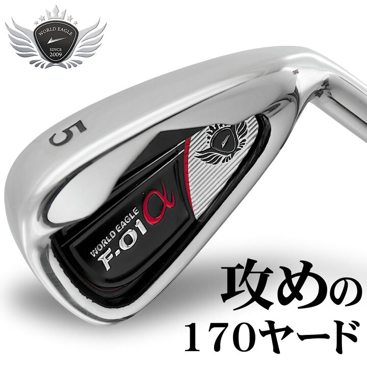 楽天市場 ワールドイーグル やさしく簡単なアイアン F 01a メンズ5番アイアン 高弾道で大きな飛距離 丁度よい重量感のスチールシャフト 右利き用 ゴルフセットに必須の1本 Evirwg ワールドゴルフ
