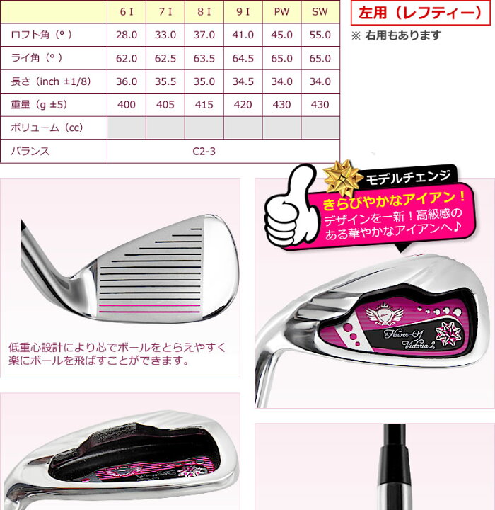 楽天市場】ワールドイーグル 左用（レフティー）ゴルフ レディース 