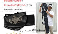 ゴルフメンズ頑丈設計軽量で便利なクラブケース芯なしコンパクトに折りたたみ可能大型ポケット付き背負って自転車で持ち運びOKフード付きで雨にも強いクラブバッグサンデーバック練習用【あす楽】