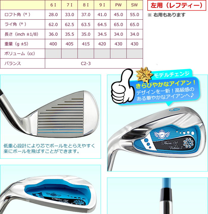 楽天市場】ワールドイーグル 左利き用（レフティー）ゴルフ レディース 