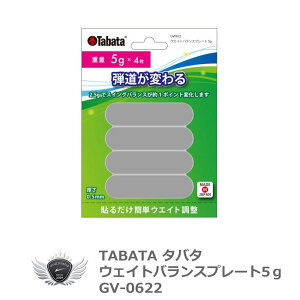 ゴルフ ウェイト アップ オモリ 鉛 TABATA タバタ ウエイトバランスプレート 5g GV-0622 【IR】