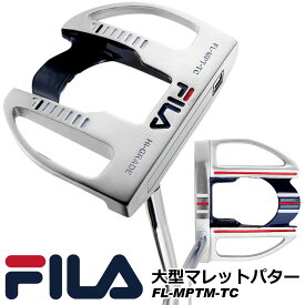人気 FILA フィラ ゴルフ メンズ 大型マレットパター ヘッドカバー付き PUTTER 抜群の方向性能 公式大会で使用可能【add-option】