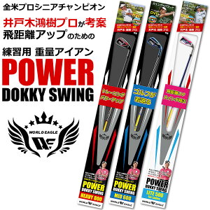 ゴルフ練習器具 井戸木鴻樹プロが考案したスイング練習用クラブ 重量アイアン ヘッドスピードがアップ トレーニング、パワーアップ、飛距離UP、ストレッチ、スイング矯正!