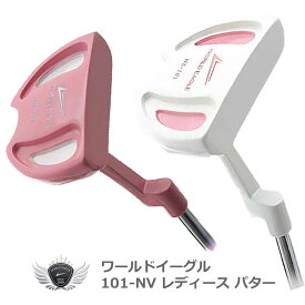 ワールドイーグル 101-NV レディース パター ホワイト/ピンク【add-option】