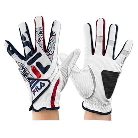 ゴルフ メンズ ワンサイズ グローブ フリーサイズ 右手 左手 夏 滑らない フィット感 人工皮革 全天候 グリップ力抜群 ストレッチ 手袋 通気性 ハイキング 自転車 ドライブ FILA ブランド 両手で揃う 男性 初心者 サイクリング テニス