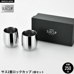 【値下げ】ロックカップ 250ml 2個セット 箱入り ステンレス 二重構造 タンブラー ロックグラス 日本製 燕三条 ビール コップ グラス カップ おしゃれ ギフト 贈り物 高級 おすすめ 父の日 プ