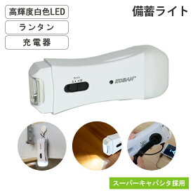 【楽天スーパーSALE10%OFF】備蓄ライト 手回し充電 ライト 高輝度白色LED 充電器 ランタン スーパーキャパシタ採用 備蓄 緊急 非常時 避難 災害 震災 水害 停電 夜間