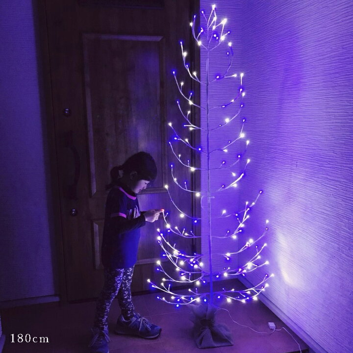 楽天市場 値下げ ブランチツリー Led ツリー ライト イルミネーション イルミネーションライト 室内 屋外 クリスマス 電飾 Ledライト インテリア おしゃれ オブジェ 60cm 白樺 枝 ブルー ホワイト 点灯 さんじょうインテリア