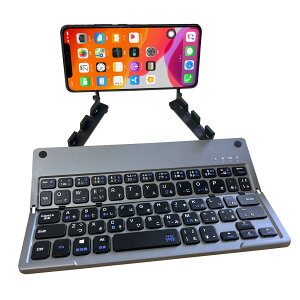 Bluetooth L[{[h ܂ݎCXL[{[h  É JIS{z X}zX^h^b`pbh iPad/^ubgΉ 3䓯ڑ rWlX/ʋ/wKp ubN