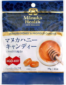 マヌカヘルス マヌカハニーキャンディ 30g プロポリス配合 正規販売店 富永貿易 のど飴 ニュージーランド産 送料無料