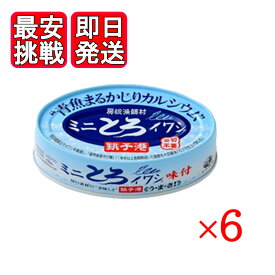 ミニとろイワシ 味付 100g 6個セット 千葉産直 缶切り不要 醤油煮 銚子港 房総漁師村