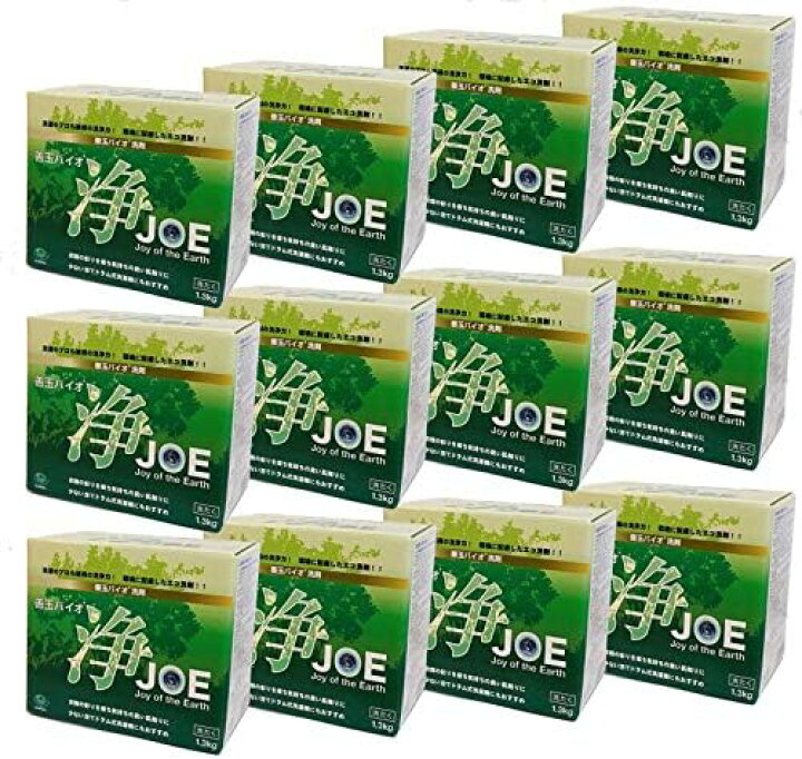 楽天市場】善玉バイオ 浄 JOE 1.3kg 12個セット 洗剤 衣類用洗剤 粉末 