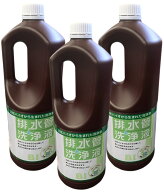 スリーケー 排水管洗浄液 1.8L×3本セット 快潔バイオ 排水溝クリーナー 送料無料