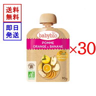 ベビービオ ベビースムージー アップル ・ オレンジ ・ バナナ 90g 30食セット オーガニック 赤ちゃん 6…