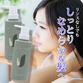 地の塩社 ロカヒストBMシャンプー 300ml 2本セット ノンシリコンシャンプー 植物由来 ノンシリコン リンス不要 全身洗える 保湿 オールインワンシャンプー ヘアケア