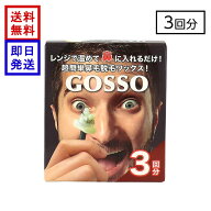 GOSSO ブラジリアンノーズワックス 3回用 ゴッソ 鼻毛ワックス 鼻毛脱毛 セルフケア 清潔感 送料無料