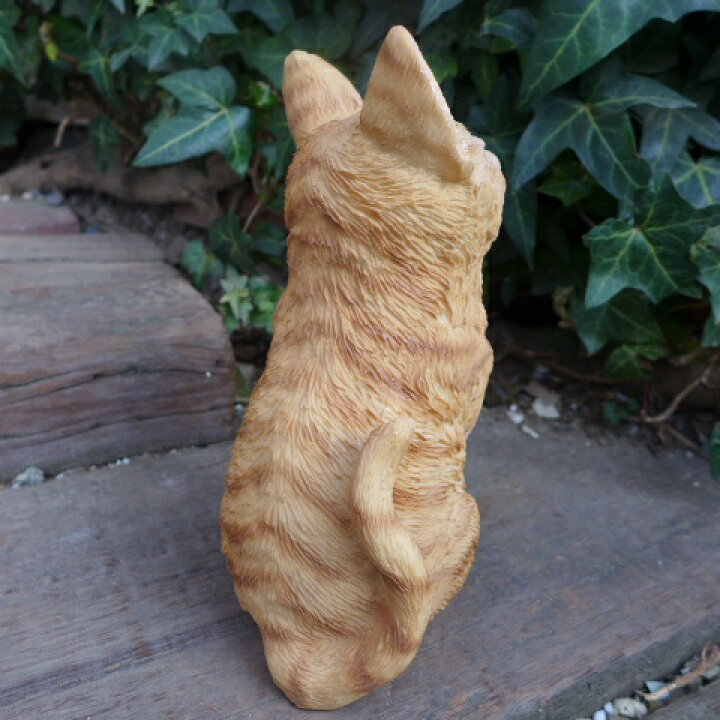 楽天市場】猫の置物 茶トラの子猫 6111H キャット ガーデン 