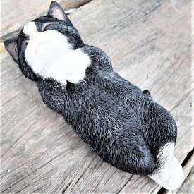 猫の置物 八割れ ごろ寝猫 N13888 キャット ガーデンオブジェ CAT 動物 オーナメント ネコ 雑貨 ガーデン オブジェ ガーデニング インテリア マスコット アニマル リアル ディスプレィ ねこ グッズ