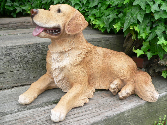楽天市場】送料無料 犬の置物 大型ゴールデンレトリバー N１１９６３