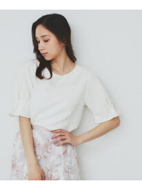 《8色展開/XS-LLサイズ》タックパフスリーブブラウス【洗濯機洗い可/吸水速乾/防シワ/抗ピル】 index インデックス トップス シャツ・ブラウス グレー ホワイト ピンク パープル ネイビー グリーン ブラウン[Rakuten Fashion]