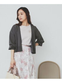 【SALE／20%OFF】《6色展開》リラクシーショートカーディガン【洗濯機洗い可/接触冷感/抗ピル】 index インデックス トップス カーディガン グレー ブラック ホワイト ネイビー【RBA_E】【送料無料】[Rakuten Fashion]