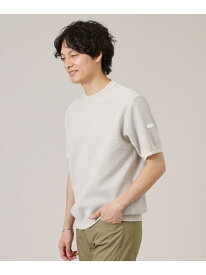 【SALE／52%OFF】【Made in JAPAN】和紙 ボーダーニットTシャツ TAKEO KIKUCHI タケオキクチ トップス ニット ホワイト グレー ブルー【RBA_E】【送料無料】[Rakuten Fashion]